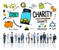 Business People Corporate Give Help Donate Charity Concept