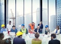 Business People Corporate Meeting Presentation Architect Design Royalty Free Stock Photo