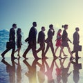 Business People Corporate Walking City Concept Royalty Free Stock Photo