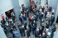 Business people and diplomats networking at a reception