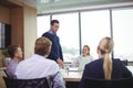 Business people discussing during meeting Royalty Free Stock Photo