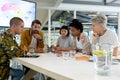 Business people discussing in the meeting at conference room Royalty Free Stock Photo