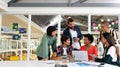 Business people discussing over laptop in the conference room Royalty Free Stock Photo