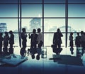 Business People Discussion Communication Cityscape Meeting Conce Royalty Free Stock Photo