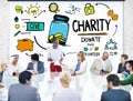 Business People Discussion Meeting Help Donate Charity Concept