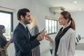 Business people drinking champagne to celebrate Royalty Free Stock Photo