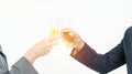 Business people drinking champagne Royalty Free Stock Photo