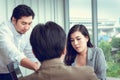 Business People Entrepreneurs Teams are Meeting Discussing and Problem Solving Together Their Project in Conference Room.