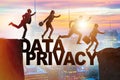 The business people escaping responsibility for data privacy Royalty Free Stock Photo