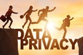 The business people escaping responsibility for data privacy Royalty Free Stock Photo