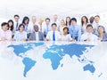 Business People in Global Business Meeting Royalty Free Stock Photo