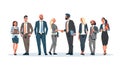 Business people group hand shake agreement communicating concept businessmen women team leader meeting male female Royalty Free Stock Photo