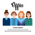 Business People Group Icon Set Woman Businesspeople Team Office Worker Royalty Free Stock Photo