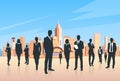 Business People Group Silhouettes Businesspeople Royalty Free Stock Photo