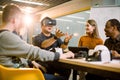 Business People Group testing Vr Headset During Brainstorming, Team In 3d Glasses On Meeting Virtual Reality Technology Royalty Free Stock Photo