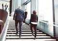 Business people at hall of office building Royalty Free Stock Photo