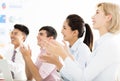 Business people hands applauding at meeting Royalty Free Stock Photo