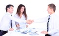 Business people handshake Royalty Free Stock Photo