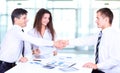 Business people handshake Royalty Free Stock Photo