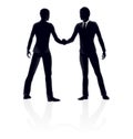 Business people handshake illustration