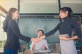 Business people handshake at meeting or negotiation in the office, Business partnership meeting concept Royalty Free Stock Photo