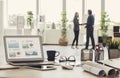 Business people handshake in the office Royalty Free Stock Photo