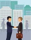 Business People Handshake Partnership Deal Teamwork Cooperation. Royalty Free Stock Photo