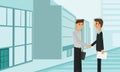 Business People Handshake Partnership Deal Teamwork Cooperation. Royalty Free Stock Photo