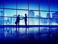 Business People Handshake Silhouette Concept Royalty Free Stock Photo