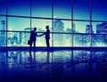 Business People Handshake Silhouette Concept Royalty Free Stock Photo