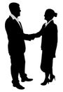 Business people handshake