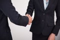 Business people handshake to partner. Concept of Agreement Royalty Free Stock Photo