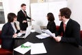 Business people having board meeting Royalty Free Stock Photo