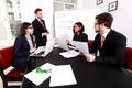 Business people having board meeting Royalty Free Stock Photo