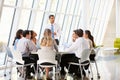 Business People Having Board Meeting In Modern Office Royalty Free Stock Photo