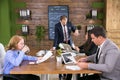 Business people having a brainstorm meeting in the conference room Royalty Free Stock Photo