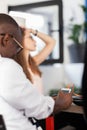 Business people having a creative meeting. Successful multiethnic multiracial colleagues in an office. African American Royalty Free Stock Photo