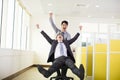 Business people having fun in office Royalty Free Stock Photo