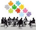 Business people having meeting Royalty Free Stock Photo