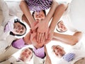 Business people holding hands together Royalty Free Stock Photo
