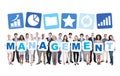 Business People Holding The Word Management Royalty Free Stock Photo