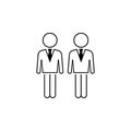 business people icon. Element of business icon for mobile concept and web apps. Thin line business people icon can be used for web Royalty Free Stock Photo