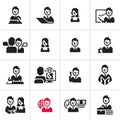 Business people icons Royalty Free Stock Photo
