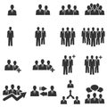 People Icon work group Team Vector Royalty Free Stock Photo