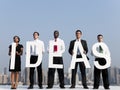 Business People with Ideas in the City Royalty Free Stock Photo