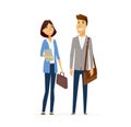 Business People - illustration modern flat design composition. Royalty Free Stock Photo