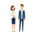 Business People - illustration modern flat design composition. Royalty Free Stock Photo