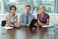 Business people at job interview Royalty Free Stock Photo