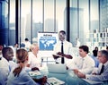 Business People Listening to a Business Presentation Royalty Free Stock Photo