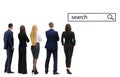 Business people looking to search Royalty Free Stock Photo